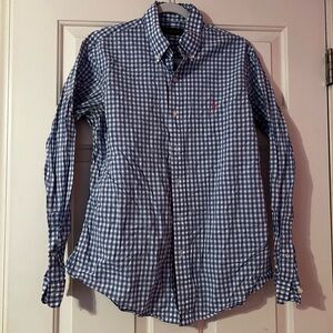 Polo Ralph Lauren Navy Checkered Men's Shirt